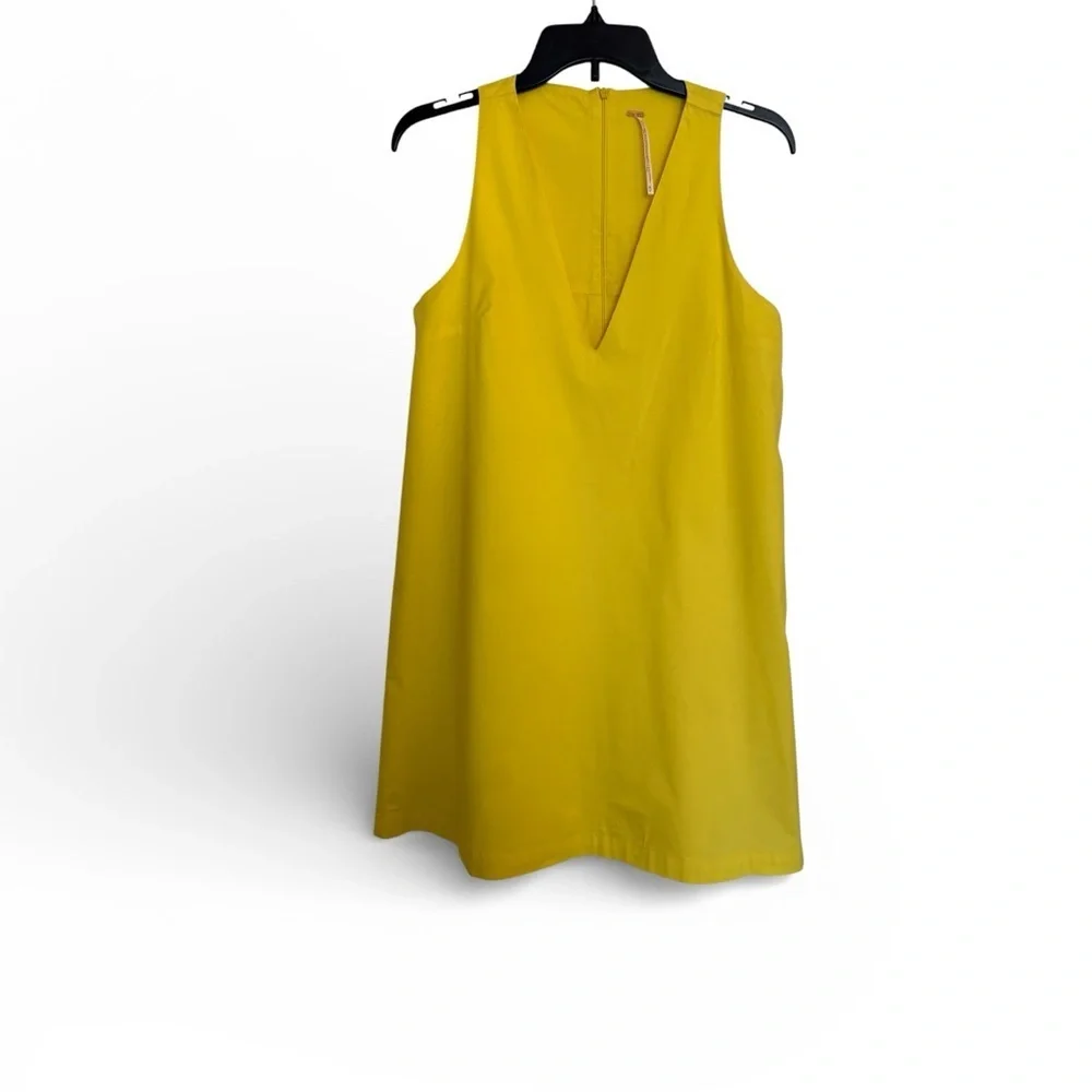Free People Vivid Yellow Sleeveless Mini Dress - Picture 3 of 5